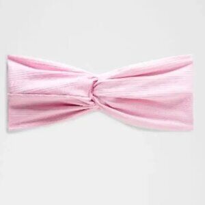 Lululemon Women's Ribbed Nulu Twist-Front Headband Meadowsweet Pink